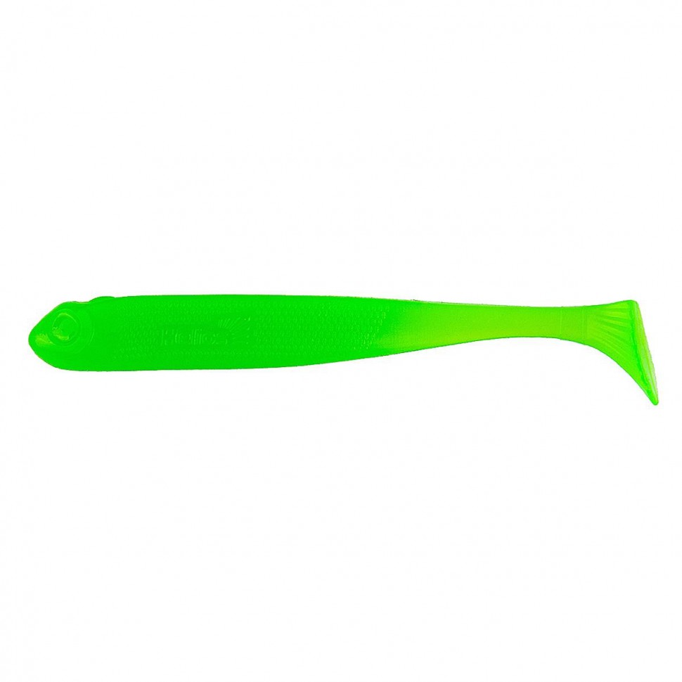 Виброхвост Helios Jumbo 4,95"/12.5 см, цвет Electric green 5 шт HS-7-007 , 